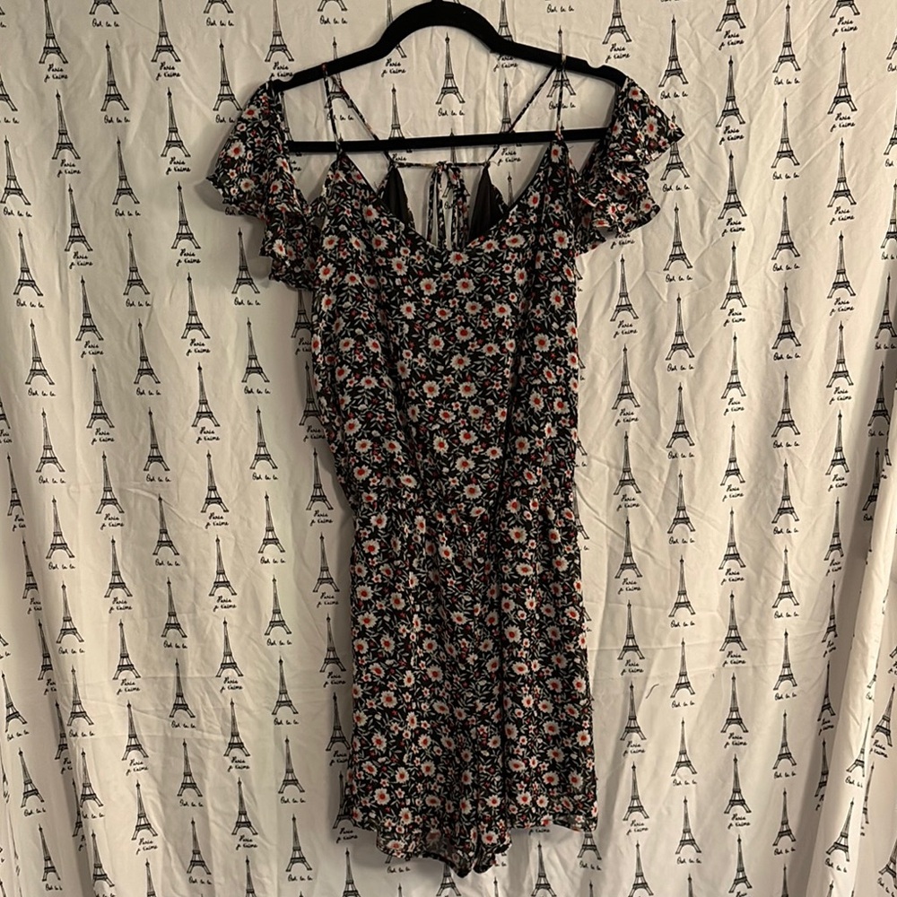 Floral Off-Shoulder Romper